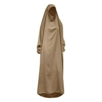 Romper za žene francuske haljine za žene ženske haljine casual abaya robe solidna arapska ogrtačka ženska casual haljina hladna tonska haljina