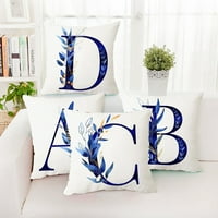 Dengjunhu bacanje jastuka navlake od abecede ukrasni jastuk ABC slovo prašine bez prašine kratki baršun