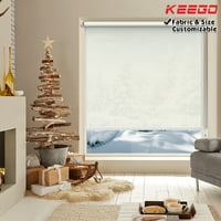 Keego Nema bušenja za bušenje za home Window Rollys Light Filtriranje privatnosti Prilagodljivi boju i veličina Bijela 46 W 76 H