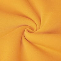 Yubnlvae Hoodies za žene Ženska trendi tiskana dukserica Slatka pulover dugih rukava labava bluza Ženske dukseve žute