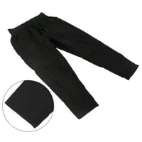 Ležerne hlače Žene Fitness Joggers Najlon Brzo sušenje Zatvarač za zatvaranje Trčanje Duksevi Black XL