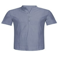 Avamo Muška majica Tee Modni postolje Ogrlica Tee Majica Solid Comfy bluza Muške gumb Svakodnevne vrhove