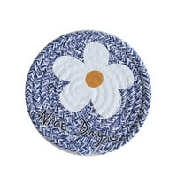 Prekrasan cvjetni uzorak Placemat Više zgušnjava slatka pamučna konopa za kući za dom