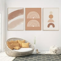 Sažetak umetničke slike Geometrijske platnene dnevne sobe Početna Zidna modernog dekora toplo