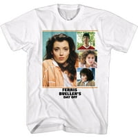 Dan Ferris Bueller-a od Sloane Collage Majica za odrasle bijela