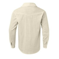 Akiigool casual zimske košulje za muškarce muške košulje dugih rukava majica u obliku majice casual majica