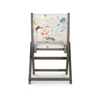 Powell Amberley sklopiva stolica siva cvjetna