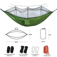 Pnellth ultralight Travel Camping Hammock Ljetni komarci-otporni na slobodno vrijeme Nylon Mesh Hammock