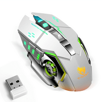 Punjivi bežični Bluetooth miš višestruki uređaj sa DPI opcijama, ergonomski optički prenosiv tihi miš za ZTE T bijeli zeleni