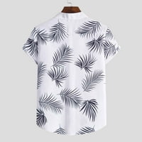 Pyju Havajske majice Ljetni modni cvjetni tisak kratkih rukava s majicom spuštaju košulju na plaži na
