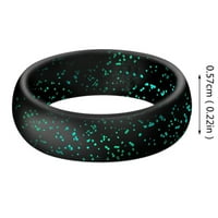 Xinqinghao silikonski prsten široki prsten joga prstena sportski prsten biserna svijetla silikonska