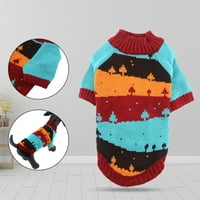 Pnellth džemper za pse elastična topla akrilna vlakna divna pupkana haljina za zimu