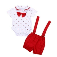 Advoicd Boy Fall Outfits Boys Sweat Suit 5t Set rukava Baby Roma Rampanjska odjeća Dječji hlače + Toddler