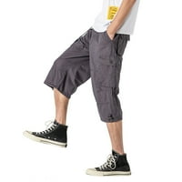 Muške pamučne pamučne multi-džepne koprive komore otporne na pamučne pamučne pantalone Muške hlače elastični