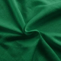 Clearsance Ljetne haljine za žene kratki rukav A-line Maxi Fashion Ispipana škap haljina zelena m