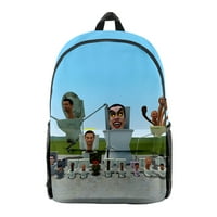 Skibidi WC wiki Zip Student Ruksak Man Woman patentna torba Zip ruksak School 3D Bagback Bagback