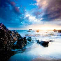 Greendecor Polyster 5x7ft pozadina za fotografiranje Fantastičnog mijenjanja neba okeana valovi ogromne