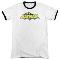 Batman - Classic Logo - Heather Ringmer Majica kratkih rukava - Srednja