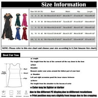 Yubatuo ženske haljine modni ženski V-izrez Split ruffle nepravilne elegantne haljine ljetne haljine za žene