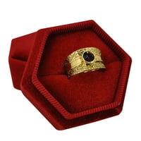 Dianhelloya set prsten Vintage stil Ručno izrađeni luksuzni prsten sa premium bo vjenčanim materijalom