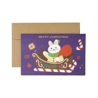 Kartica Zeko pozdravna blagoslov Card Božićni slatki kreativni crtani božićni ured i pribor