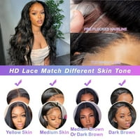 Aceolave ​​CALL WAVE HD Human Hair čipke prednje perike Prednje perike Ljudska kosa Pretežna gustina s najboljim perikama za ljudske kose za crne žene