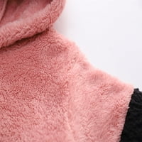 Dukseve B91XZ za dječake debele toplim kapuljačom na otvorenom toplim pulovernim duksevima na vrhu odjeće