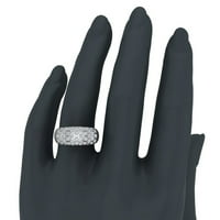 Koktel prstenovi za žene Dome modni prstenovi 18k bijelo zlato 1. CT TW