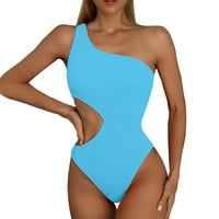 Tankini kupaće žene Halter bikini Top dame Ljetni kupaći kostim naborani krpa modna ramena bikini