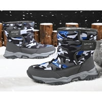 Leuncero unise snježno čizme okrugli nožni cipeli plišane obložene srednje teleske čizme Udobne cipele