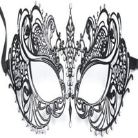 Masquerade maska ​​maske maske maska ​​maska ​​za žene za žene crna rhinestone maskara maska ​​metalni