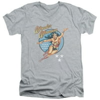DCO - Wonder Woman Vintage - Slim Fit V izrez - Srednja