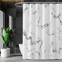 Sivi zlatni mramorni tuš za tuširanje sažetak Moderna luksuzna dekoracija kupaonice Poliesterska tkanina