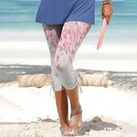 MAFYTYTPR Ljetne pantalone za žene Trendi Ženske udobne obrezive za slobodno vrijeme Tweatpats Joga
