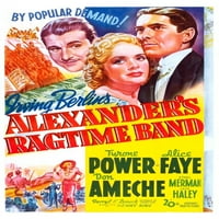 Alexander's RagmeTime trake US Poster TOP s lijeve strane: Don Ameche Alice Faye Tyrone Power TM i Copyright