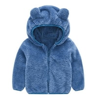 Baby Clate Toddlerov kaputi Novorođeni jakne Zimska flanela Zip Up unite unise kaputa za kaputicu