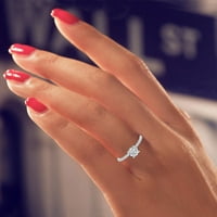 Ženski prsten Rhinestone vjenčani prsten veličine 5- Legura Poklon prst