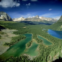 Mary Lake i jezero O Hara, Nacionalni park Yoho, Britanska Kolumbija, Kanada Poster Print