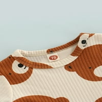 Arvbitana novorođenčad dječaka Djevojka ljetne kratke hlače Postavite životinjski tisak kratkih rukava majice + elastične kratke hlače Ležerna odjeća Outfit 3t