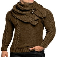 Niuer Muns šal džemper sa punim bojama dugačkim ležernim tankim fit pletenim vrhovima
