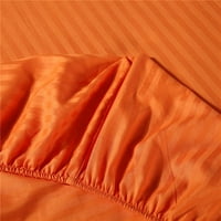 Broj nit Egipatski pamuk trodijelni ugrađeni list duboki džep Veličina kalifornijske kraljeve boje narančaste pruge