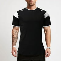 Ljetni muškarci T-majice O-izrez Casual Sports Patchwork Colorblock Raglan rukave majice Male Jednostavna