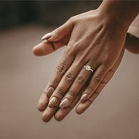 1. CT sjajna princeza Clear Simulirani dijamant 18k bijeli zlatni halo pasijans sa akcentima prsten sz 9.25