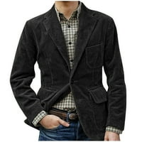 Zodggu tkana jakna za jedan grudni kaput za muškarce lapel ovratnik jakne dugme prednji kaput s dugim