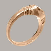 Britanci napravio 14k ružični zlatni prsten sa prirodnim Opal Unise Obeces prsten - Opcije veličine - Veličina 11.25
