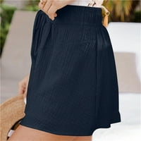Kratke hlače za žene Žene Žene Ležerne prilike ljetni elastični struk Comfy DrawString Detaljne kratke