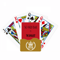 Nevidljiva oštrica najsmjeljna Art Deco Fashion Royal Flush Poker igračka karta