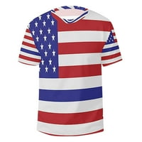 Muška majica Dan nezavisnosti Američka američka zastava Patriotski kratkih rukava za muškarce