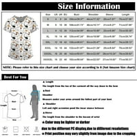 Tking Modne žene plus size Plus Prućači vrh V-izrez kratkog rukava s kratkim rukavima za radnu bluzu