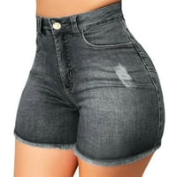 DRPGunly Womens Jeans Hotcos za žene, slomljene traper kratke hlače Ripped traperice kratkim vrućim